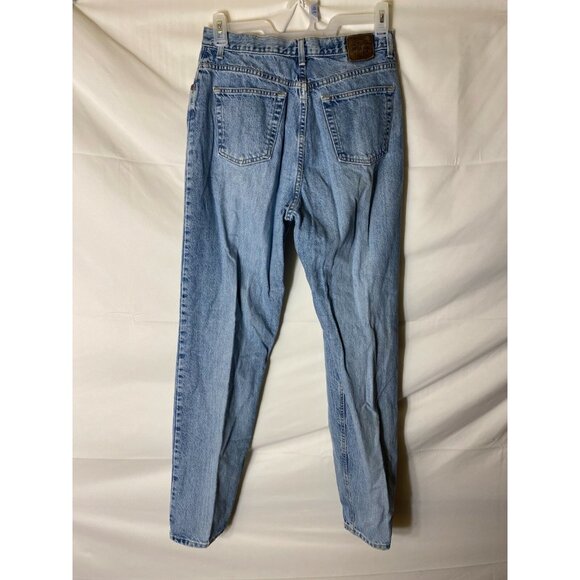 GAP JEANS WOMENS SIZE 4 LONG TALL DISTRESSED BUTTON FLY VINTAGE STYLE - Picture 2 of 2